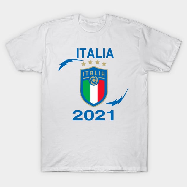 Collectible Italian Jersey Soccer 2021 Champions Italia T-Shirt by Fomah